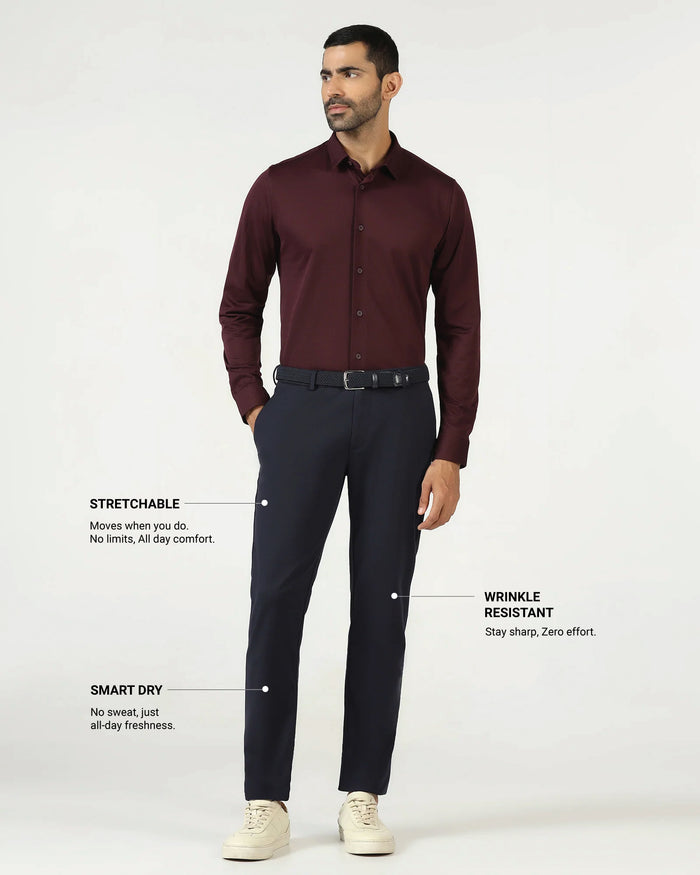 Dark Navy Techpro Solid Khakis - Ziea