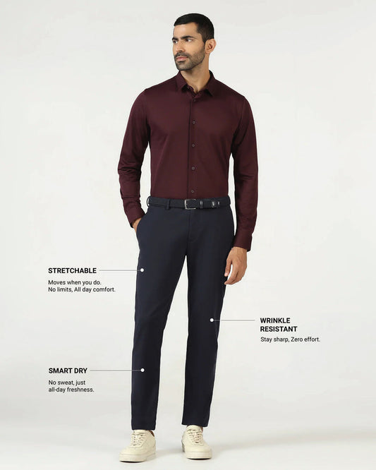Dark Navy Techpro Solid Khakis - Ziea