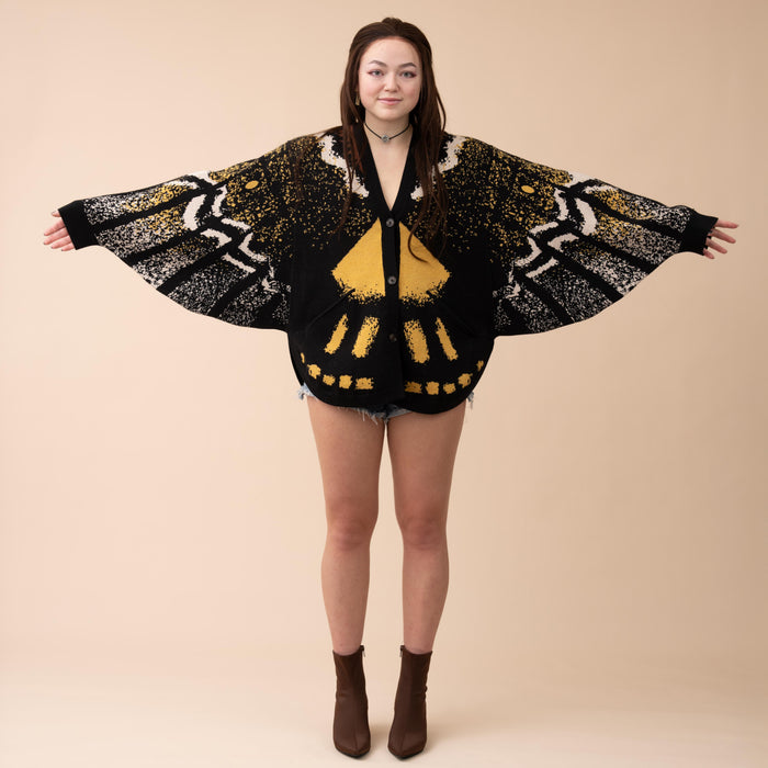 Death's Head Moth Cardigan