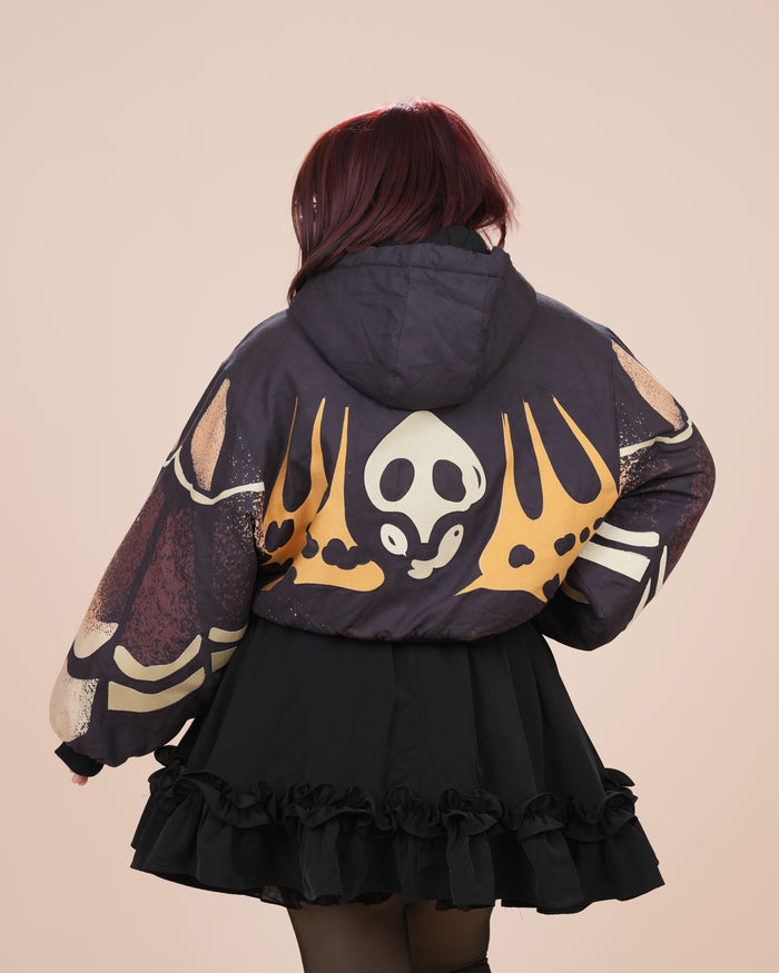 Death's Head  Moth Cropped Jacket