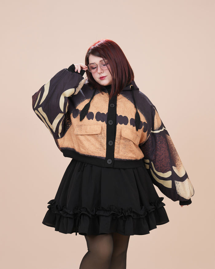 Death's Head  Moth Cropped Jacket