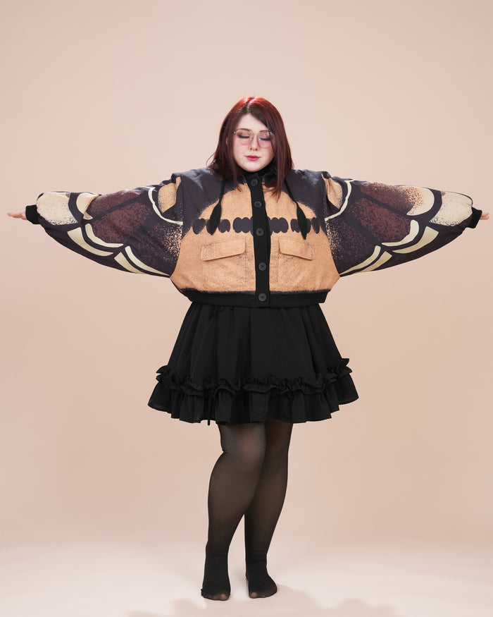 Death's Head  Moth Cropped Jacket