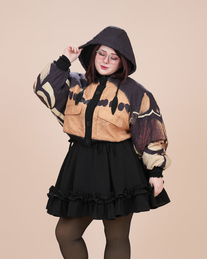 Death's Head  Moth Cropped Jacket