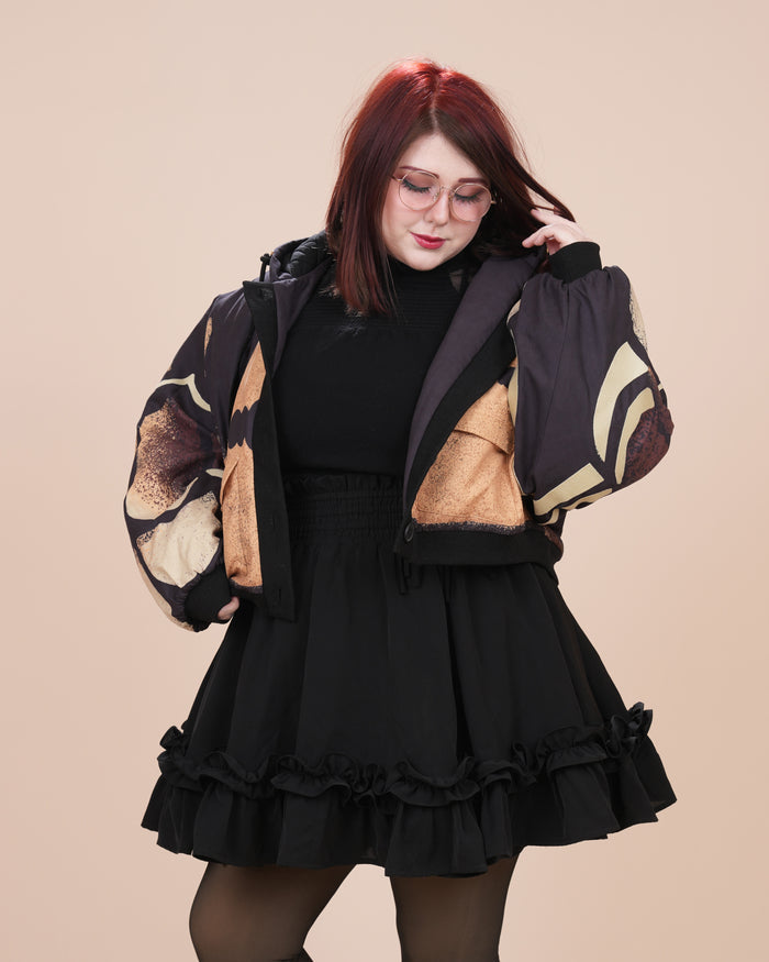 Death's Head  Moth Cropped Jacket