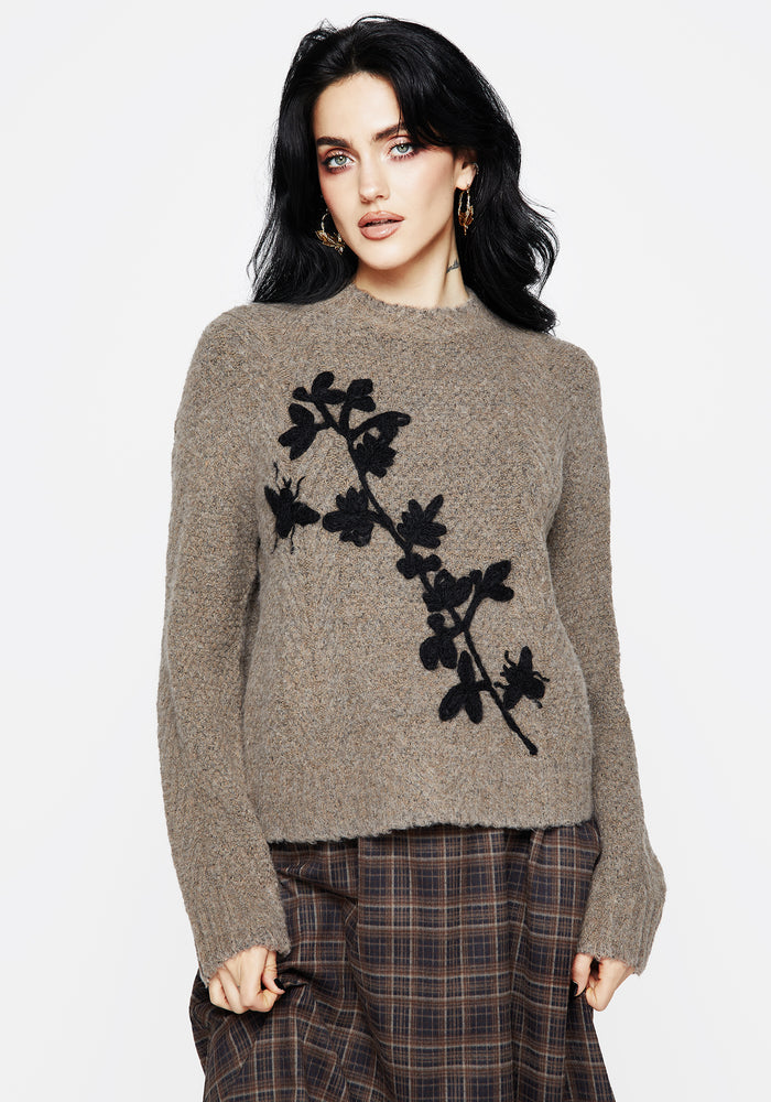 Deathwatch Floral Beetle Knit Jumper