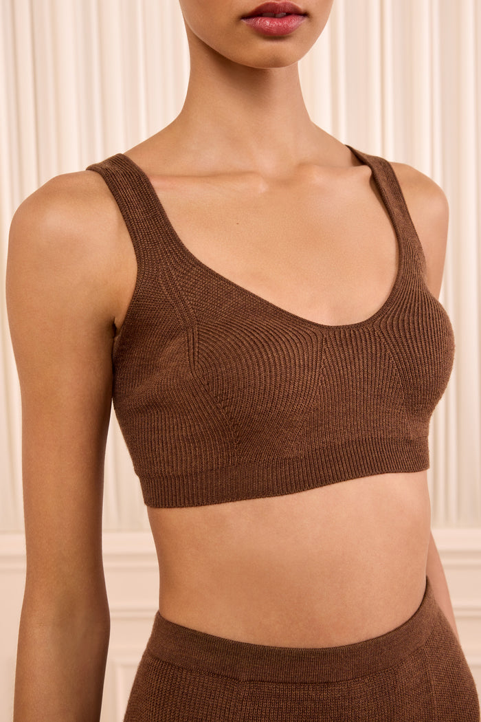 Delia Knit Bra - Clove