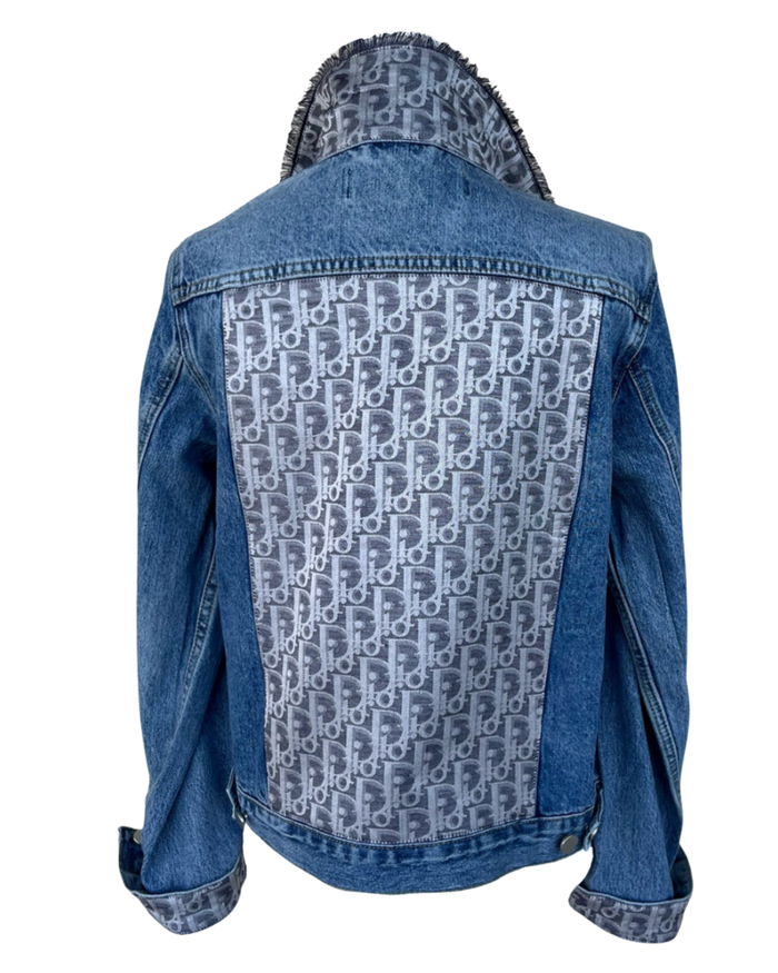 Designer Scarf Denim Jacket