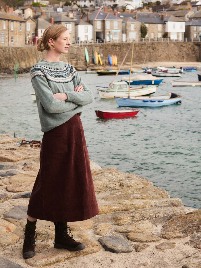 Ditsy Fair Isle Yoke Jumper