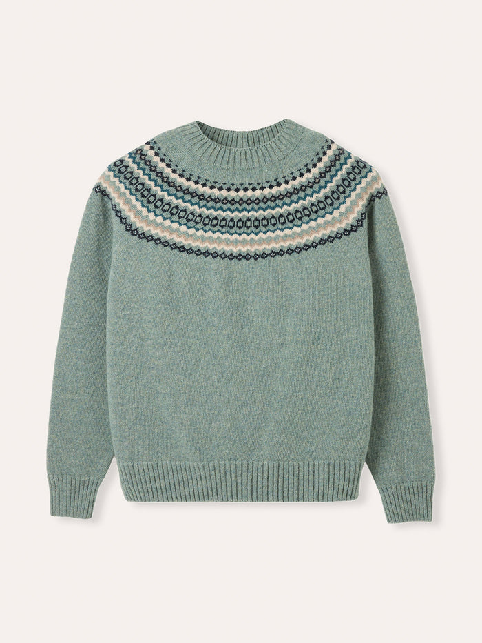 Ditsy Fair Isle Yoke Jumper