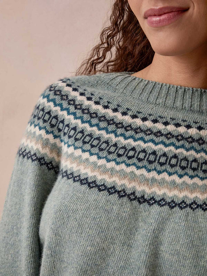 Ditsy Fair Isle Yoke Jumper