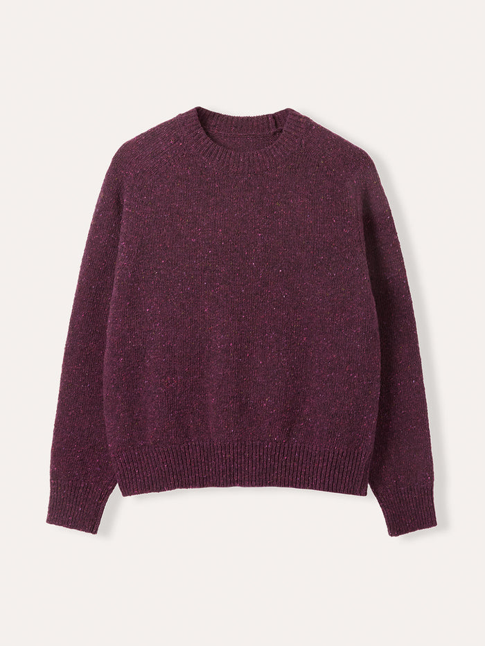 Donegal Saddle Shoulder Crew Jumper