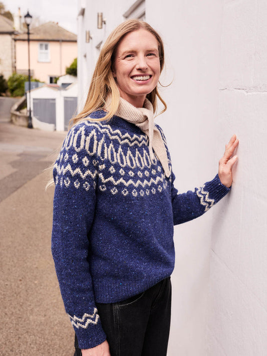 Donegal Two Tone Fair Isle Jumper