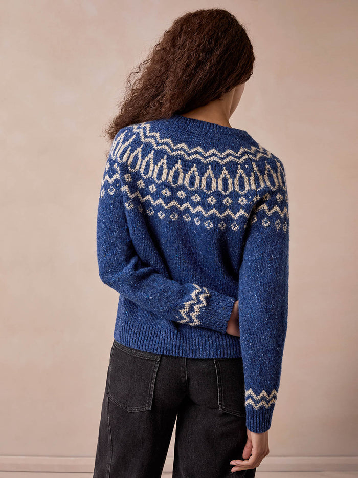 Donegal Two Tone Fair Isle Jumper