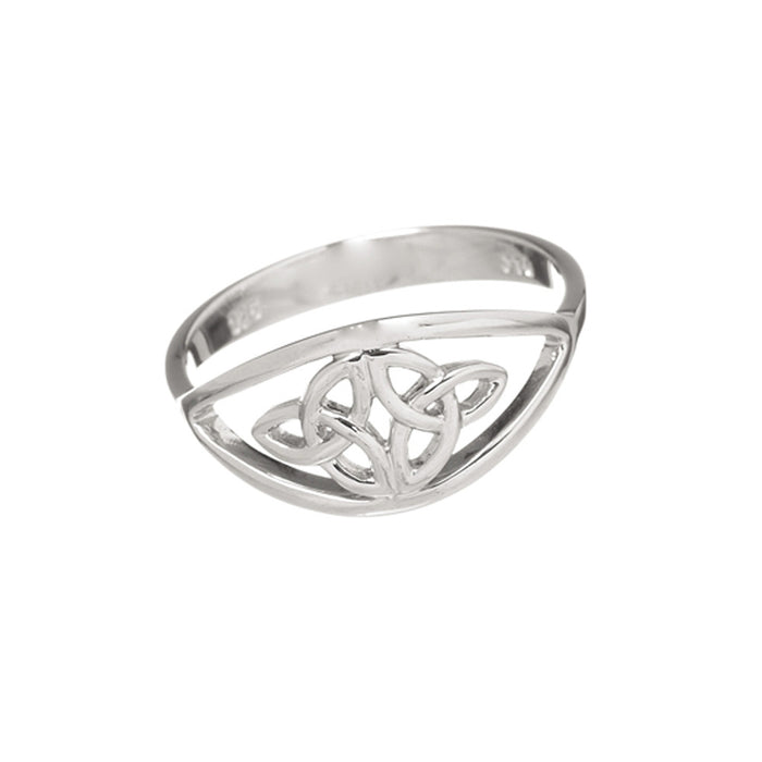 Double Trinity Knot in Oval Ring