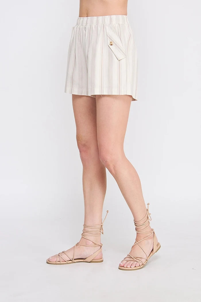 Downtown Deco Striped Shorts