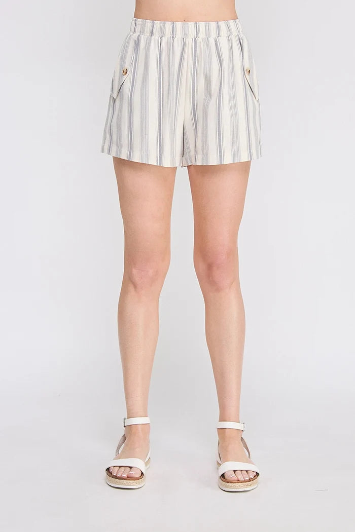 Downtown Deco Striped Shorts