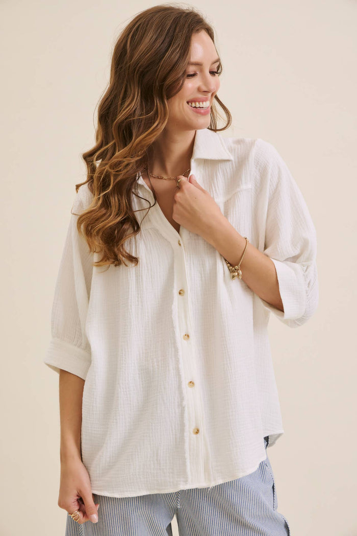 Driftwood Cotton Gauze Shirt