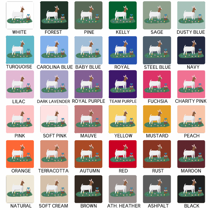 Easter Goat- Bella Canvas T-Shirt