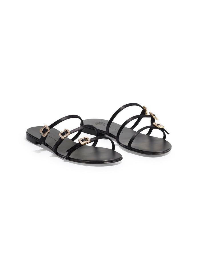 Eclipse Flat Sandals - Black