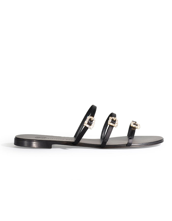 Eclipse Flat Sandals - Black