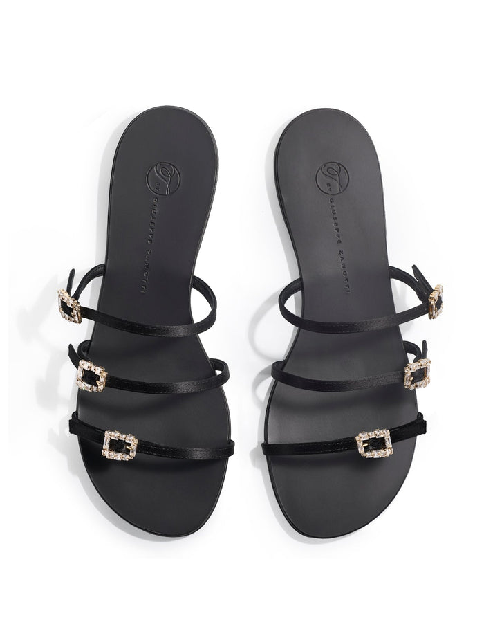 Eclipse Flat Sandals - Black