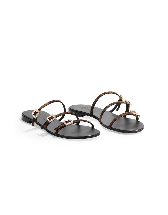 Eclipse Flat Sandals - Leopard