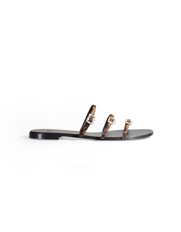 Eclipse Flat Sandals - Leopard