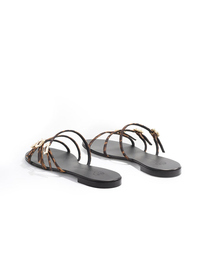 Eclipse Flat Sandals - Leopard
