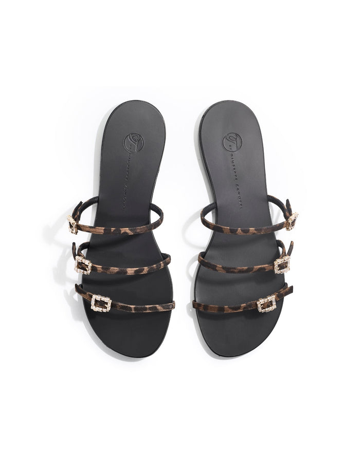 Eclipse Flat Sandals - Leopard