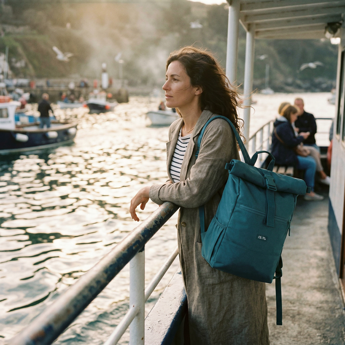Ela Mo™ Rolltop Rucksack | Petrol