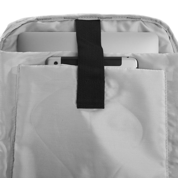 Ela Mo™ Rolltop Rucksack Night Edition | Wave. Innenbereich des Rucksacks mit separatem Laptop- und Tablet-Fach.