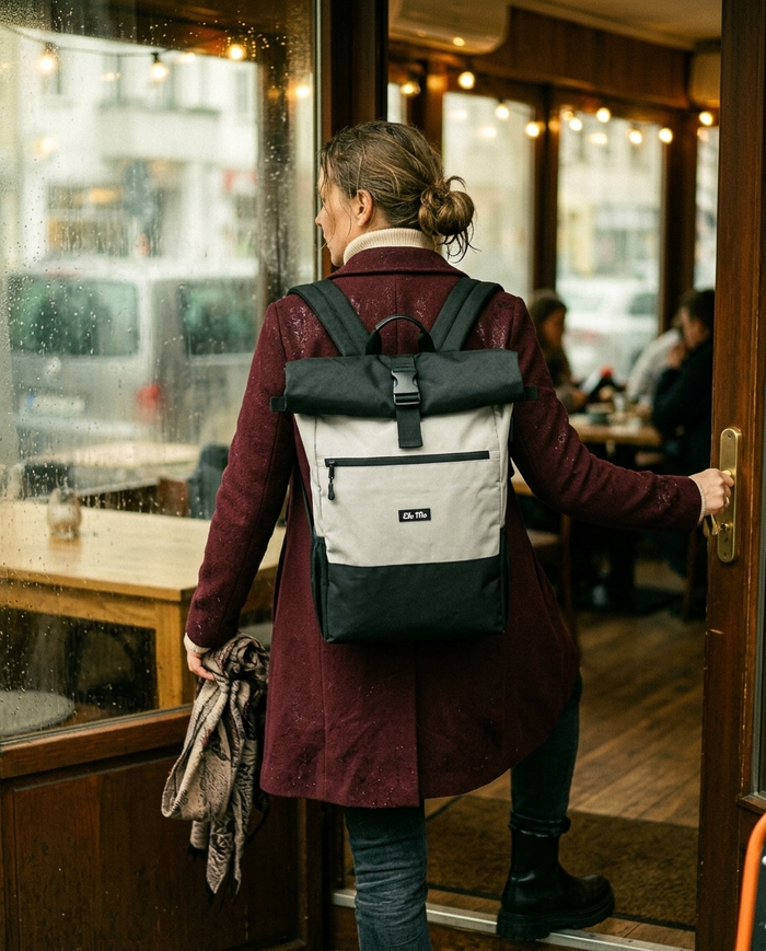 The Grey Ela Mo™ Rolltop Rucksack | The Grey