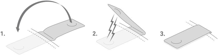 Ela Mo™ x BOOKMAN Reflektorclips. Anleitung zur Befestigung der Reflektorclips.