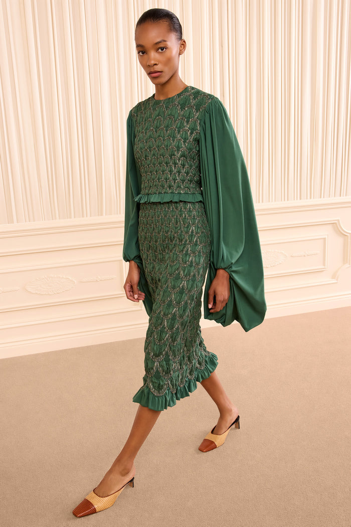 Eleanora Silk Skirt - Tourmaline