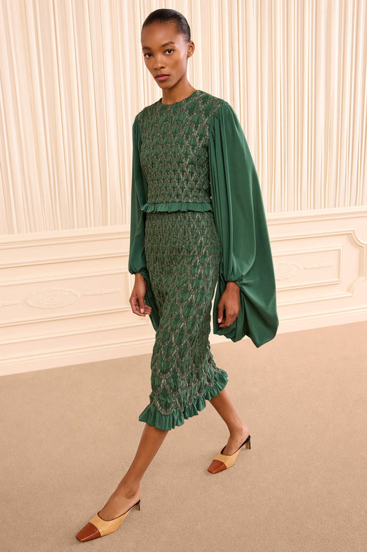 Eleanora Silk Skirt - Tourmaline