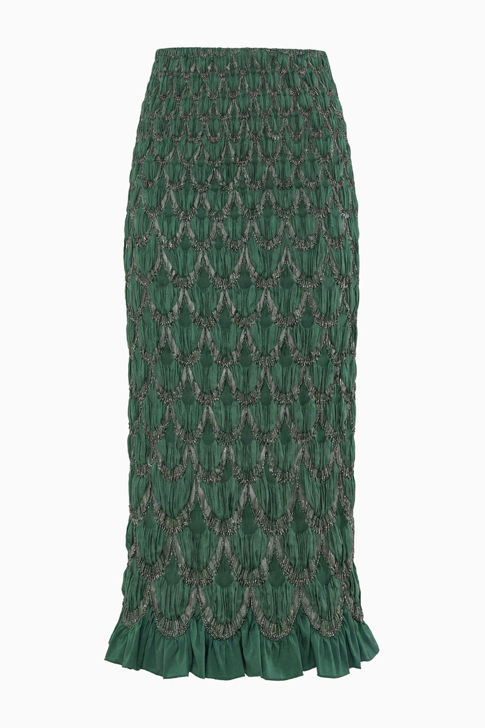 Eleanora Silk Skirt - Tourmaline