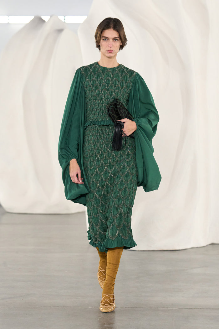 Eleanora Silk Skirt - Tourmaline