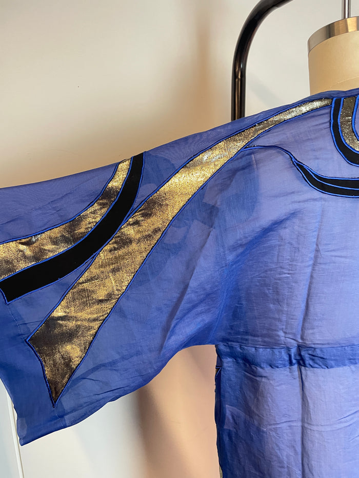 Emilio Pucci Blue V Neck Maxi Dress image 1