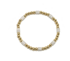 Erin Gray Heishi Stone & Gold Filled Bracelet