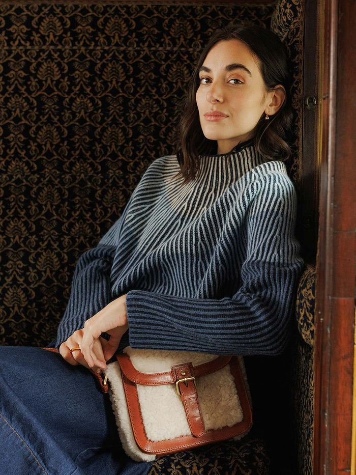 Faded Funnel Neck Jumper