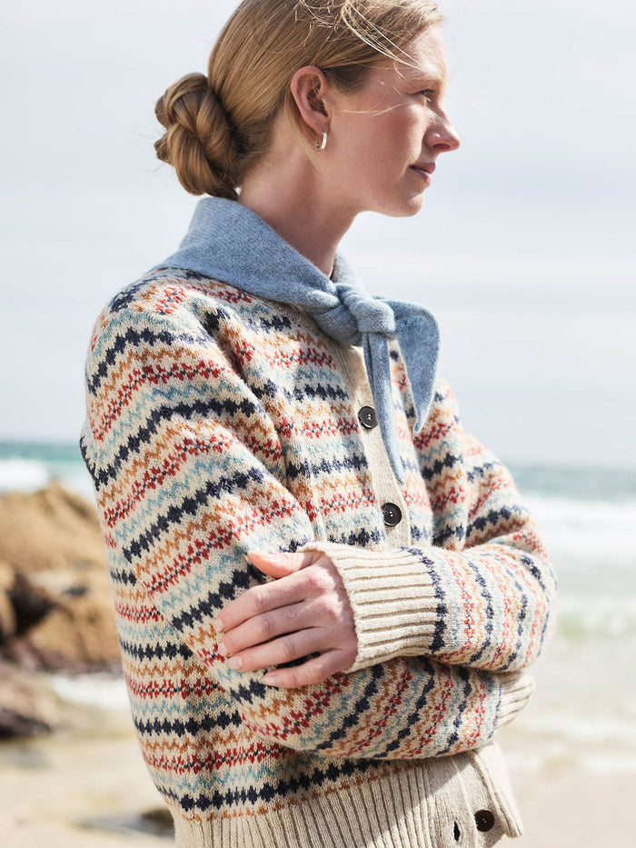 Fair Isle Buttoned Cardigan