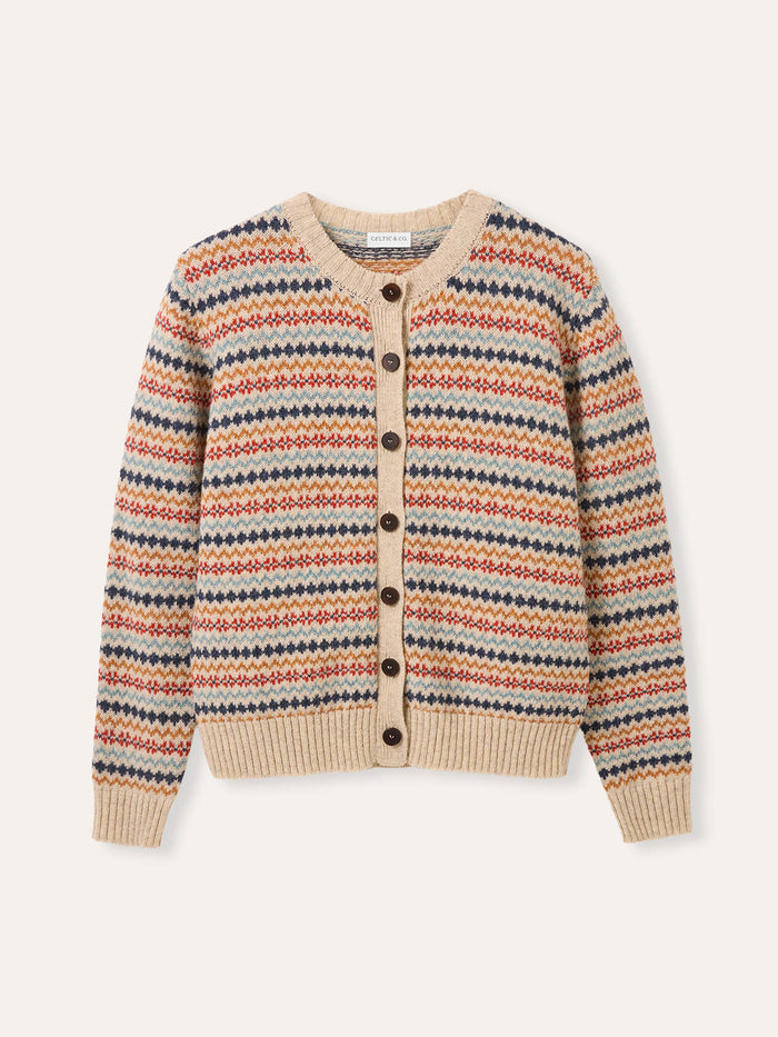 Fair Isle Buttoned Cardigan