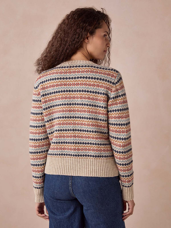 Fair Isle Buttoned Cardigan