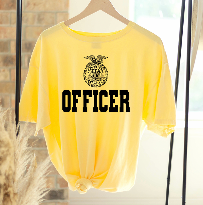 FFA Officer w/ Emblem – Comfort Colors T-Shirt