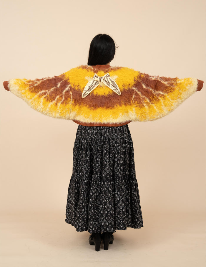 Flannel Moth Cropped Cardigan