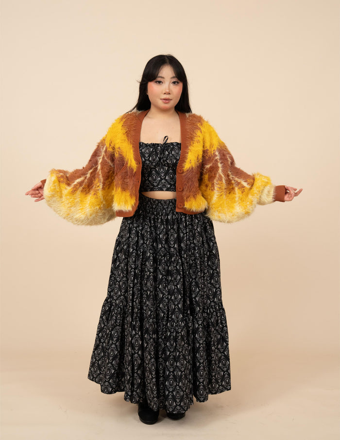 Flannel Moth Cropped Cardigan