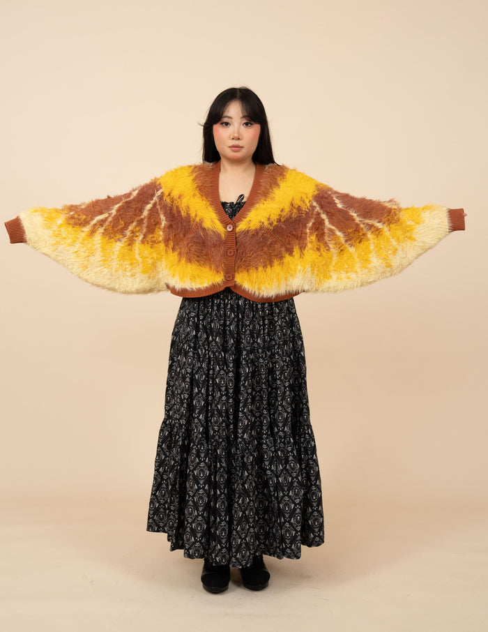 Flannel Moth Cropped Cardigan