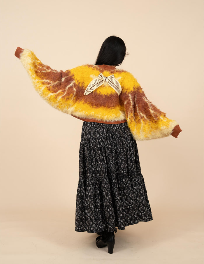 Flannel Moth Cropped Cardigan