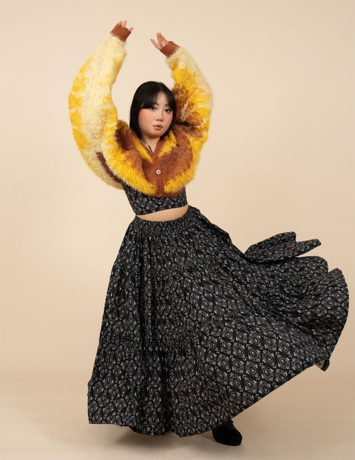 Flannel Moth Cropped Cardigan