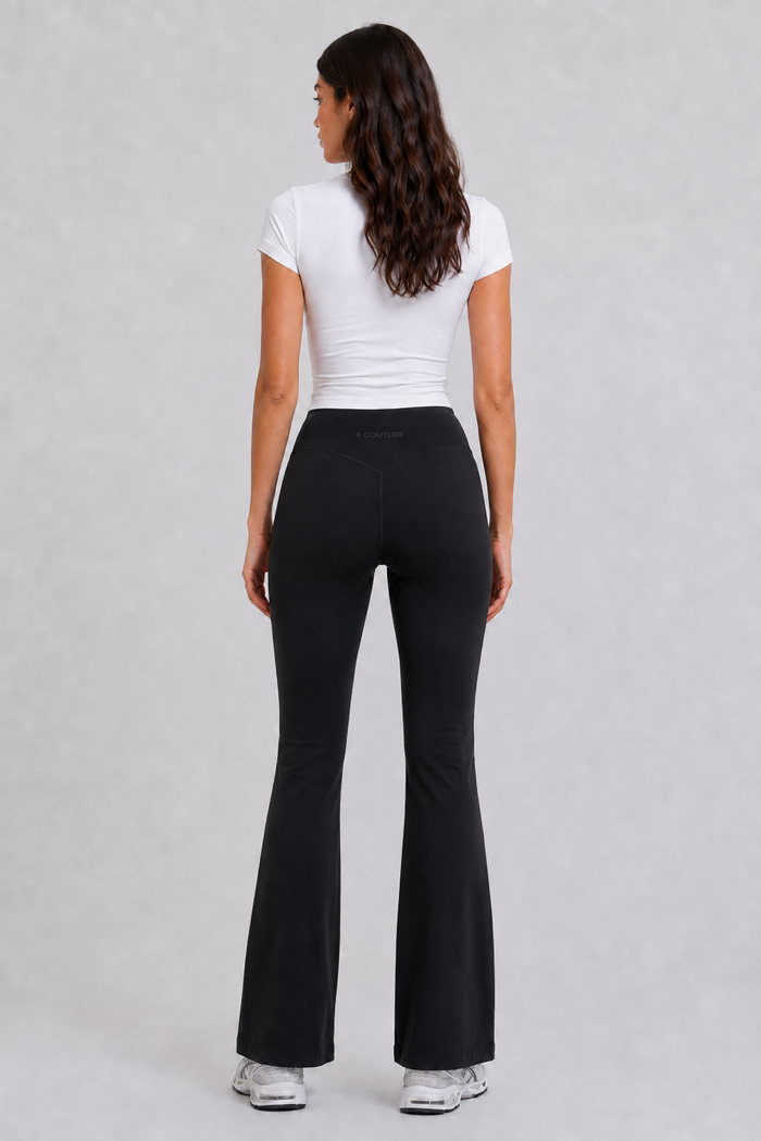 Flared Leggings & Fitted T-Shirt Sets